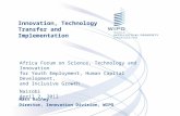 Innovation, Technology Transfer and Implementation