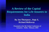 A Review of the Capital   Requirements for Life Insurers in India
