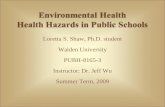 Environmental Health Health Hazards in Public Schools
