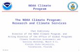 The NOAA Climate Program:  Research and Climate Services