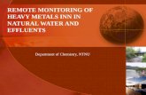 REMOTE MONITORING OF HEAVY METALS INN IN NATURAL WATER AND EFFLUENTS