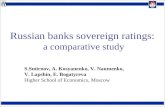 Russian banks sovereign ratings:  a comparative study