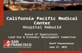 California Pacific Medical Center Hospital Rebuild Board of Supervisors