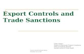 Export Controls and  Trade Sanctions