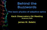 Behind the Buzzwords The basic physics of adaptive optics