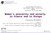 Women’s precarity and poverty  in France and in Europe