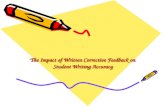 The Impact of Written Corrective Feedback on Student Writing Accuracy