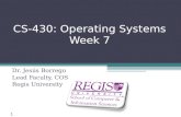 CS-430: Operating Systems Week 7