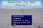Searches for New Physics