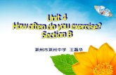 Unit 4 How often do you exercise? Section B