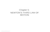 Chapter 5:  NEWTON’S THIRD LAW OF MOTION