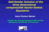 Self-Similar Solution of the three dimensional  compressible  Navier-Stokes Equation s