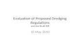 Evaluation of Proposed Dredging Regulations and the Draft EIR
