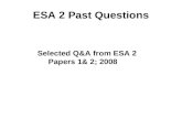 ESA 2 Past Questions