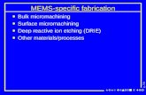 MEMS-specific fabrication