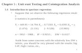Chapter 5 : Unit-root Testing and Cointegration Analysis