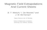 Magnetic Field Extrapolations And Current Sheets