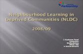 Neighbourhood Learning in Deprived Communities (NLDC)  2008/09