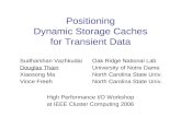 Positioning Dynamic Storage Caches for Transient Data