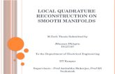 Local Quadrature Reconstruction On Smooth Manifolds