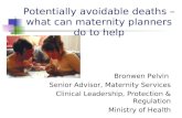 Potentially avoidable deaths – what can maternity planners do to help