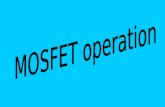 MOSFET operation