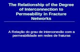 The Relationship of the Degree of Interconnection to Permeability in Fracture Networks