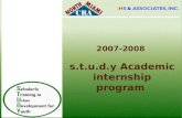 2007-2008  s.t.u.d.y Academic internship program