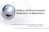 Status of Environment Statistics in Mauritius