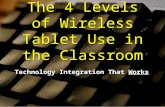 The 4 Levels of Wireless Tablet Use in the Classroom