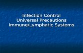 Infection Control Universal Precautions Immune/Lymphatic Systems