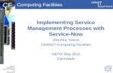 Implementing Service Management Processes with Service-Now