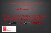 Welcome  to  The Canterbury Medical Research Foundation’s  Wine  &  Art  2013