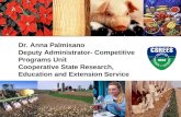 Dr. Anna Palmisano Deputy Administrator- Competitive Programs Unit