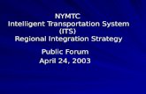 NYMTC  Intelligent Transportation System (ITS)  Regional Integration Strategy