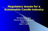 Regulatory Issues for a Sustainable Candle Industry