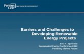 Barriers and Challenges to    Developing Renewable Energy Projects