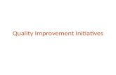Quality Improvement Initiatives