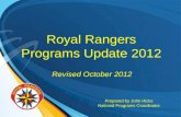 Royal Rangers Programs Update 2012