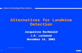 Alternatives for Landmine Detection
