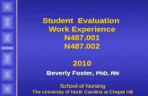 Student  Evaluation  Work Experience N487.001 N487.002 2010