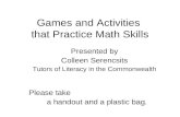 Games and Activities  that Practice Math Skills