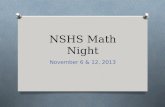 NSHS Math Night