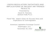 USEPA REGULATORY INITIATIVES AND IMPLICATIONS OF RECENT AIR TRENDS RESULTS