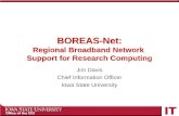 BOREAS-Net: Regional Broadband Network  Support for Research Computing