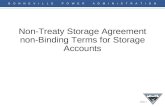 Non-Treaty Storage Agreement non-Binding Terms for Storage Accounts