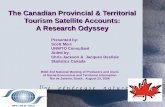 The Canadian Provincial & Territorial Tourism Satellite Accounts: A Research Odyssey