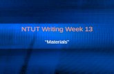 NTUT Writing Week 13