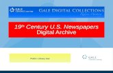 19 th  Century U.S. Newspapers Digital Archive