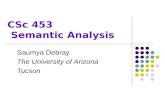 CSc 453  Semantic Analysis